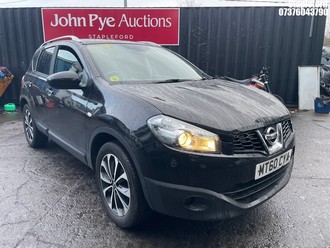 Location: Stapleford - 2010 NISSAN QASHQAI N-TEC 5 Door Hatchback REG: MT60CYA, Keys: Yes, MOT Expiry date: 09/02/2026, 1598 Petrol, 6 Speed Manual Petrol, Former Keepers: 2