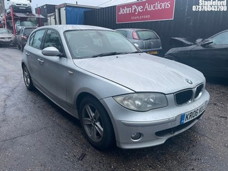 Location: Stapleford - 2006 BMW 116 I SPORT 5 Door Hatchback REG: KR06KUJ, Keys: Yes, MOT Expiry date: 20/03/2026, 1596 Petrol, 6 Speed Manual Petrol, Former Keepers: 10