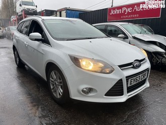 Location: Stapleford - 2013 FORD FOCUS TITANIUM AUTO Estate REG: EY63CRF, Keys: Yes, MOT Expiry date: 28/04/2026, 1596 Petrol, 6 Speed Auto Petrol, Former Keepers: 4