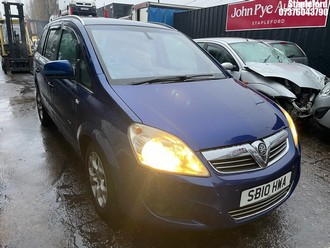 Location: Stapleford - 2010 VAUXHALL ZAFIRA ELITE CDTI ECOFLEX MPV REG: SB10HWA, Keys: Yes, MOT Expiry date: 23/04/2026, 1686 Diesel, 6 Speed Manual Diesel, Former Keepers: 11