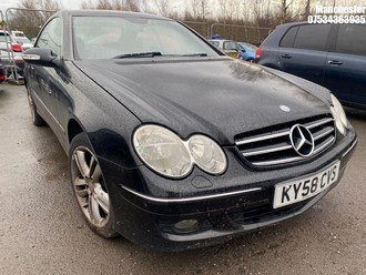 Location: Manchester - 2008 MERCEDES CLK 200K AVANTGARDE A Coupe REG: KY58CVS, 1796cc Petrol, 5 Speed Auto Petrol, Former Keepers: 5, Keys: No, MOT Expiry date: 01/10/2025