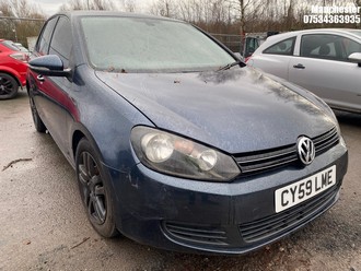 Location: Manchester - 2010 VOLKSWAGEN GOLF SE TDI 5 Door Hatchback REG: CY59LME, 1598 Diesel, 5 Speed Manual Diesel, Former Keepers: 8, Keys: No, MOT Expiry date: 01/11/2025