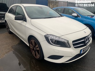 Location: BELVEDERE - 2013 MERCEDES-BENZ A180 BLUEEFFICIENCY SPORT 5 Door Hatchback REG: WU13AVW, 1595cc Petrol, 6 Speed Manual Petrol, Former Keepers: 3, Keys: No, MOT: Expiry date05.01.2026