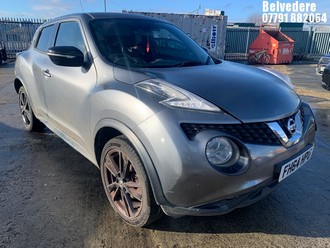 Location: Belvedere - 2014 NISSAN JUKE ACENTA PREMIUM DIG-T 5 DOOR HATCHBACK REG: FH64HPU, 1197cc PETROL, 5 SPEED MANUAL PETROL, Former Keepers: 5, Keys: Yes, MOT Expiry date: 26.01.2026