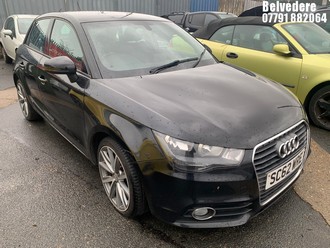 Location: Belvedere - 2013 AUDI A1 SPORT TFSI S-A 5 Door Hatchback REG: SC62WRE, Keys: No, MOT Expiry date: 29/09/2025, 1390 Petrol, 7 Speed S-Auto Petrol, Former Keepers: 5