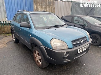 Location: Belvedere - 2006 HYUNDAI TUCSON GSI 4X2 Estate REG: KT55DGO, Keys: No, MOT Expiry date: 10/07/2025, 1975 Petrol, 5 Speed Manual Petrol, Former Keepers: 3