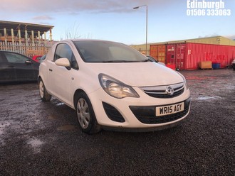Location: Edinburgh - 2015 VAUXHALL CORSA CDTI ECOFLEX S/S Car Derived Van REG: WR15AGY, Keys: Yes, MOT Expiry date: 23/05/2023, 1248 Diesel, 5 Speed Manual Diesel, Former Keepers: 2