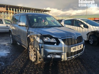 Location: Edinburgh - 2017 SKODA YETI OUTDOOR SE B-NESS TD 5 Door Hatchback REG: NK17LNE, Keys: No, MOT Expiry date: 14/02/2025, 1968 Diesel, 5 Speed Manual Diesel, Former Keepers: 2