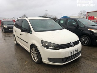Location: Edinburgh - 2011 VOLKSWAGEN TOURAN S TDI S-A MPV REG: RJ11FDA, Keys: No, MOT Expiry date: 03/12/2025, 1598 Diesel, 6 Speed Semi Auto Diesel, Former Keepers: 8