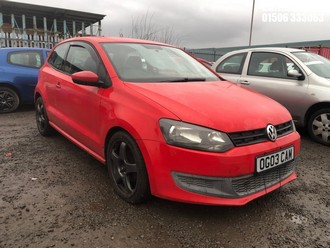 Location: Edinburgh - 2010 VOLKSWAGEN POLO S 60 3 Door Hatchback REG: OG03CAM, Keys: No, MOT Expiry date: 22/04/2025, 1198 Petrol, 5 Speed Manual Petrol, Former Keepers: 8