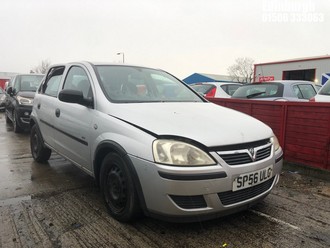 Location: Edinburgh - 2006 VAUXHALL CORSA LIFE TWINPORT 5 Door Hatchback REG: SP56ULG, Keys: No, MOT Expiry date: 09/10/2025, 1229 Petrol, 5 Speed Manual Petrol, Former Keepers: 4