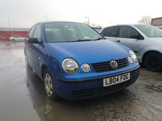 Location: Edinburgh - 2004 VOLKSWAGEN POLO S 5 Door Hatchback REG: LB04FDG, Keys: No, MOT Expiry date: 02/10/2025, 1200 Petrol, 5 Speed Manual Petrol, Former Keepers: 5