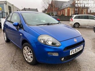 Location: Nottingham - 2013 FIAT PUNTO EASY 3 Door Hatchback REG: FL63NTX, Keys: No, MOT Expiry date: 29/04/2025, 1242 Petrol, 5 Speed Manual Petrol, Former Keepers: 3