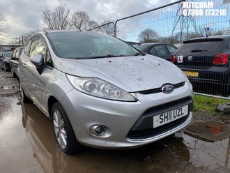 Location: Mitcham - 2011 FORD FIESTA ZETEC 3 Door Hatchback REG: SH11UZL, Keys: No, MOT Expiry date: 25/09/2025, 1388 Petrol, 5 Speed Manual Petrol, Former Keepers: 8