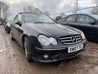 Location: Mitcham - 2007 MERCEDES CLK280 SPORT AUTO Convertible REG: KW07TOJ, Keys: No, MOT Expiry date: 25/02/2025, 2996 Petrol, 7 Speed Auto Petrol, Former Keepers: 8
