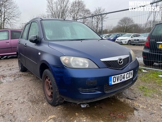 Location: Mitcham - 2004 MAZDA 2 S 5 Door Hatchback REG: OV04CDY, Keys: No, MOT Expiry date: 24/03/2025, 1242 Petrol, 5 Speed Manual Petrol, Former Keepers: 5