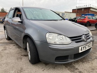Location: Nottingham - 2007 VOLKSWAGEN GOLF MATCH FSI 115 5 Door Hatchback REG: AY57KCU, Keys: No, MOT Expiry date: 08/08/2026, 1598 Petrol, 6 Speed Manual Petrol, Former Keepers: 7