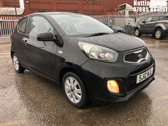 Location: Nottingham - 2012 KIA PICANTO 1 3 DOOR HATCHBACK REG: SJ12WJL, 998cc PETROL, 5 SPEED MANUAL DIESEL, Former Keepers: 8, Keys: Yes, MOT Expiry date: 17/11/2026