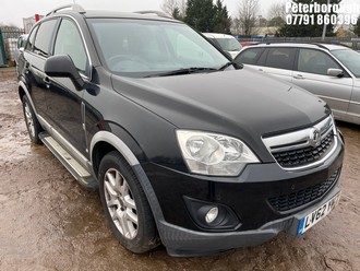 Location: Peterborough - 2013 VAUXHALL ANTARA EXCLUSIV CDTI S/S 5 Door Hatchback REG: LV62YKT, Keys: No, MOT Expiry date: 12/09/2025, 2231 Diesel, 6 Speed Manual Diesel, Former Keepers: 4
