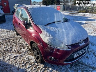 Location: Peterborough - 2012 FORD FIESTA ZETEC TDCI 70 5 Door Hatchback REG: FW12EFK, Keys: No, MOT Expiry date: 11/05/2025, 1399 Diesel, 5 Speed Manual Diesel, Former Keepers: 10
