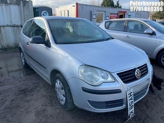 Location: Peterborough - 2008 VOLKSWAGEN POLO E 70 3 Door Hatchback REG: HY58KGG, Keys: No, MOT Expiry date: 11/09/2026, 1198 Petrol, 5 Speed Manual Petrol, Former Keepers: 9
