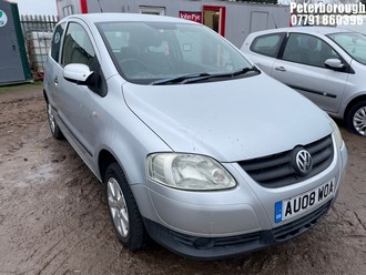 Location: Peterborough - 2008 VOLKSWAGEN URBAN FOX 55 3 Door Hatchback REG: AU08WOA, Keys: No, MOT Expiry date: 08/12/2025, 1198 Petrol, 5 Speed Manual Petrol, Former Keepers: 7