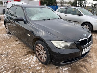 Location: Peterborough - 2006 BMW 320D SE AUTO 4 Door Saloon REG: KG06WNX, Keys: No, MOT Expiry date: 21/06/2025, 1995 Diesel, 6 Speed Auto Diesel, Former Keepers: 10