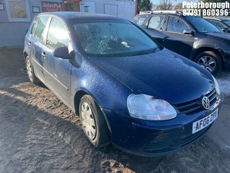 Location: Peterborough - 2006 VOLKSWAGEN GOLF TDI S 5 Door Hatchback REG: AF06ZPX, Keys: No, MOT Expiry date: 27/12/2025, 1896 Diesel, 5 Speed Manual Diesel, Former Keepers: 7