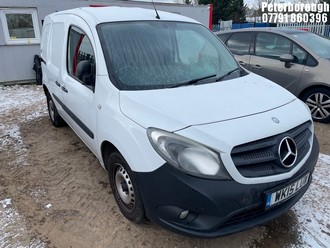 Location: Peterborough - 2015 MERCEDES-BENZ CITAN 109 CDI Panel Van REG: WK15LUW, Keys: No, MOT Expiry date: 28/01/2026, 1461 Diesel, 5 Speed Manual Diesel, Former Keepers: 5
