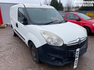Location: Peterborough - 2014 VAUXHALL COMBO 2300 L2H1 CDTI S/S Panel Van REG: AV14VHY, Keys: No, MOT Expiry date: 23/05/2025, 1598 Diesel, 5 Speed Manual Diesel, Former Keepers: 2