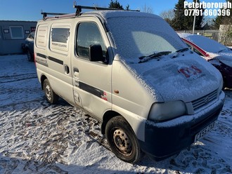 Location: Peterborough - 2005 SUZUKI CARRY Panel Van REG: CX55ZXB, Keys: No, MOT Expiry date: 29/09/2025, 1298 Petrol, 5 Speed Manual Petrol, Former Keepers: 3