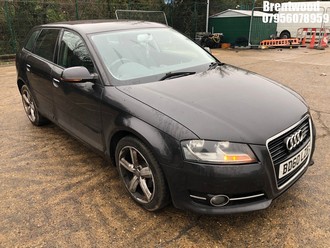 Location: Brentwood - 2010 AUDI A3 SE TECHNIK MPI 5 Door Hatchback REG: BD60LZB, Keys: No, MOT Expiry date: 31/03/2026, 1595 Petrol, 5 Speed Manual Petrol, Former Keepers: 4