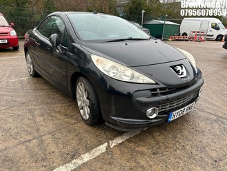 Location: Brentwood - 2008 PEUGEOT 207 GT CC AUTO Convertible REG: HY08RWE, Keys: No, MOT Expiry date: 17/03/2026, 1598 Petrol, 5 Speed Auto Petrol, Former Keepers: 4