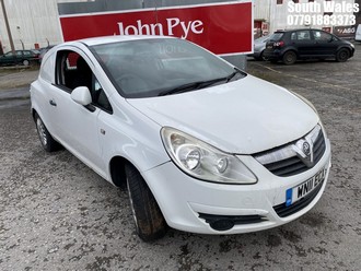 Location: South Wales - 2011 VAUXHALL CORSA SRI CDTI A/C Car Derived Van REG: WN11ECX, 1248 Diesel, 5 Speed Manual Diesel, Former Keepers: 3, Keys: No, MOT: Expiry date09-07-2026