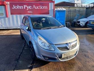 Location: Hull - 2009 VAUXHALL CORSA DESIGN 16V TWINPORT 5 Door Hatchback REG: DS09STX, Keys: No, MOT Expiry date: 26/04/2026, 1364 Petrol, 5 Speed Manual Petrol, Former Keepers: 7