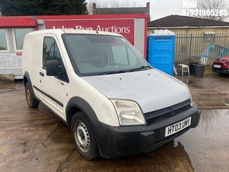 Location: Hull - 2003 FORD TRANSIT CONNECT T200 TDDI Panel Van REG: HT03UNY, Keys: No, MOT Expiry date: 06/10/2026, 1753 Diesel, 5 Speed Manual Diesel, Former Keepers: 8