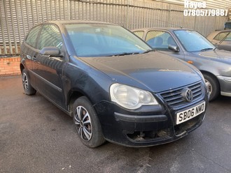Location: Hayes - 2006 VOLKSWAGEN POLO E 55 3 Door Hatchback REG: SB06NMO, Keys: No, MOT Expiry date: 27/02/2026, 1198 Petrol, 5 Speed Manual Petrol, Former Keepers: 9