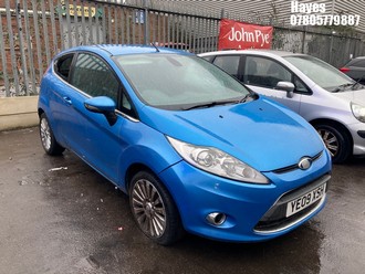 Location: Hayes - 2009 FORD FIESTA TITANIUM 96 3 Door Hatchback REG: YE09XSH, Keys: No, MOT Expiry date: 10/08/2026, 1388 Petrol, 5 Speed Manual Petrol, Former Keepers: 16