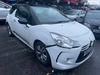 Location: Stapleford - 2013 CITROEN DS3 DSTYLE E-HDI 3 Door Hatchback REG: BG13XEC, Keys: Yes, MOT Expiry date: 01/02/2026, 1560 Diesel, 5 Speed Manual Diesel, Former Keepers: 3