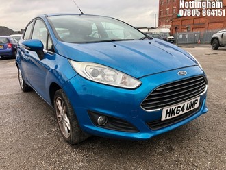 Location: Nottingham - 2015 FORD FIESTA ZETEC 5 DOOR HATCHBACK REG: HK64UNP, 998cc PETROL, 5 SPEED MANUAL PETROL, Former Keepers: 2, Keys: No, MOT Expiry date: 29/01/2026