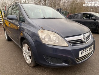 Location: Manchester - 2008 VAUXHALL ZAFIRA EXCLUSIV CDTI A MPV REG: WF58XHH, 1910cc DIESEL, 6 SPEED AUTO DIESEL, Former Keepers: 4, Keys: No, MOT Expiry date: 09/10/2024