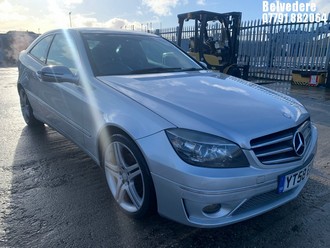 Location: Belvedere - 2008 MERCEDES-BENZ CLC180 KOMP SPORT AUTO Coupe REG: YT58EUN, 1796cc Petrol, 6 Speed Auto Petrol, Former Keepers: 4, Keys: Yes, MOT Expiry date: 03.08.2026