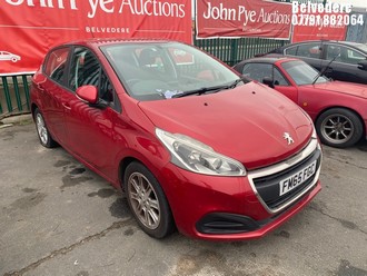Location: Belvedere - 2016 PEUGEOT 208 ACTIVE BLUE HDI 5 Door Hatchback REG: FM65FGC, Keys: No, MOT Expiry date: 21/11/2026, 1560 Diesel, 5 Speed Manual Diesel, Former Keepers: 5