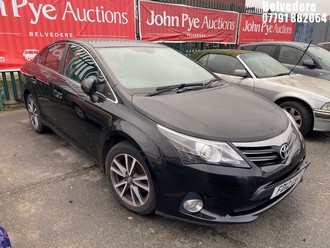 Location: Belvedere - 2012 TOYOTA AVENSIS TR D-4D 4 Door Saloon REG: FD12UAO, Keys: No, MOT Expiry date: 23/03/2025, 1995 Diesel, 6 Speed Manual Diesel, Former Keepers: 4