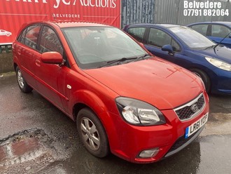 Location: Belvedere - 2011 KIA RIO 2 5 Door Hatchback REG: LR61YZP, Keys: No, MOT Expiry date: 25/09/2025, 1399 Petrol, 5 Speed Manual Petrol, Former Keepers: 3