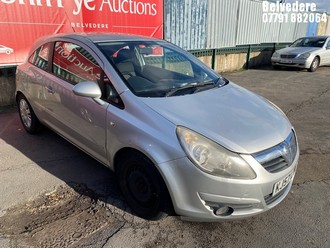 Location: Belvedere - 2007 VAUXHALL CORSA SXI A/C 3 Door Hatchback REG: KJ57LYH, Keys: No, MOT Expiry date: 11/02/2026, 1364 Petrol, 5 Speed Manual Petrol, Former Keepers: 7