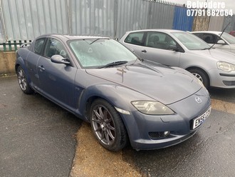 Location: Belvedere - 2007 MAZDA RX-8 PZ Coupe REG: EN56CZW, Keys: No, MOT Expiry date: 02/06/2025, 2616 Petrol, 6 Speed Manual Petrol, Former Keepers: 9