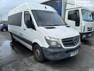 Location: Belvedere - 2016 MERCEDES-BENZ SPRINTER 313 CDI Panel Van REG: YC66WWY, Keys: No, MOT Expiry date: 19/10/2025, 2143 Diesel, 6 Speed Manual Diesel, Former Keepers: 4