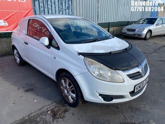 Location: Belvedere - 2008 VAUXHALL CORSA CDTI Car Derived Van REG: KM08DXE, Keys: No, MOT Expiry date: 27/02/2026, 1248 Diesel, 5 Speed Manual Diesel, Former Keepers: 8