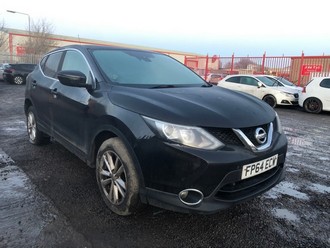 Location: Edinburgh - 2014 NISSAN QASHQAI ACENTA PREMIUM DC 5 Door Hatchback REG: FP64ECW, Keys: No, MOT Expiry date: 02/12/2025, 1461 Diesel, 6 Speed Manual Diesel, Former Keepers: 2